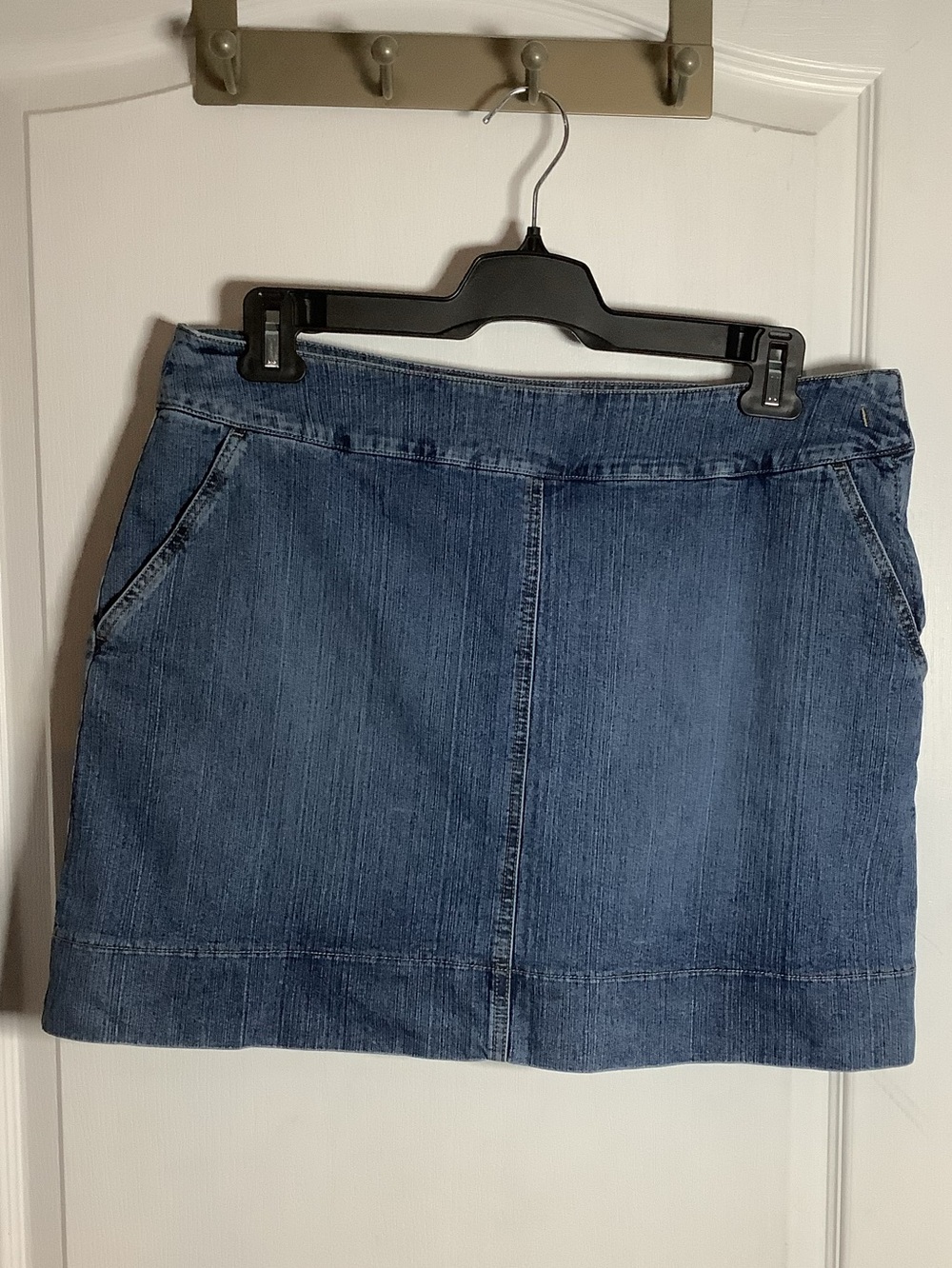 Vintage Classic Blue Denim Mini Skort by St John’s Bay